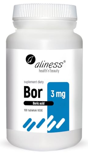 Aliness Bor 3mg Borsäure Nahrungsergänzungsmittel 100 tabletten