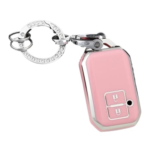 Funda para llave Suzuki Swift Wagon R inteligente llavero TPU rosa