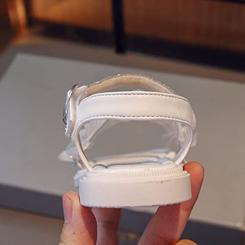 Infant Baby Toddler Girl Casual Buckle Sandal Open Toe Ruffle Dot Bow Flower Dress Soft Sole Princess Shoes3