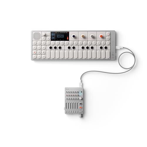 Teenage Engineering OP-1 Field (Tragbarer Synthesizer, Sampler und Drum Machine mit eingebauten Lautsprecher, Mikrofon, Effekte und Vocoder, Bluetooth Midi, USB-C, 24 Stunden im Akkubetrieb)