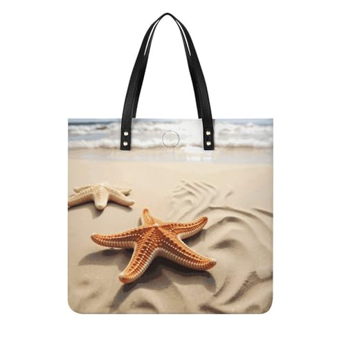 Sac fourre-tout motif étoile de mer pour vos journées farniente à la plage