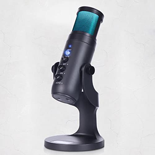 Yixikejiyouxian-A RGB-Farbumgebungslicht-Kondensatormikrofon USB Computer Live-K-Song-Aufnahme Spiel Videokonferenz… – Bild 6
