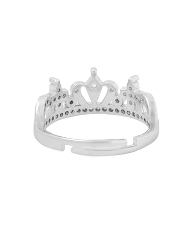 Yellow Chimes Rings for Women and Girls Silver Ring | Adjustable Crystal Rings | Silver Toned Finger Ring for Women | Birthday Gift For Women Anniversary Gift for Wife Valentine Gift for Girls