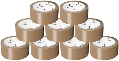 FR Enterprises 24 Roll Packing Tape - 48mm x 66m Brown Tape - Strong Parcel Tape - Sticky Seal Packaging Tape