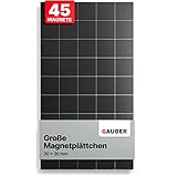 STARKE HAFTUNG – Selbstklebende Magnete von GAUDER (30 x 30 mm) verfügen über einen Kleber und eine Schutzfolie auf der Rückseite, wodurch ein langlebiger und fester Halt an diversen glatten Oberflächen gewährleistet wird - ob Holz, Kunststoff, Metall oder Keramik.