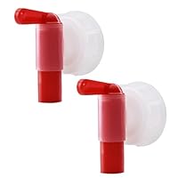 2 Stk Dosierhahn DIN51 - AH 23/51 HF Auslaufhahn für 5L und 15L Kanister mit DIN 51 Gewinde außen 54,5mm Lebensmittelecht Ausgießhahn Auslauftülle