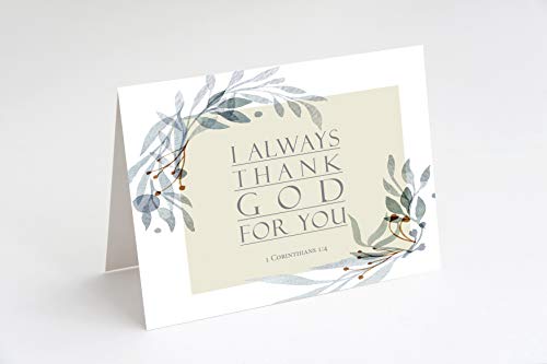 Thank You Inspirational Greeting Cards With Scripture - Pack Of 24 #TOP7