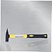 Artibetter 200G Tpr Handle Hammer Steel Fitter Tool with Plastic Coating Shock Resistant Grip for Engineers Woodworking Durable Black Spray Finish