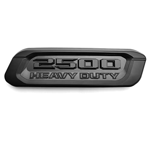 Image of 2pack OEM 2500 Heavy Duty Emblems Left Right Side Badges Hood 3D ABS Compatible with fits 2500 68632969AA 68362211AC (Black)