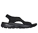 Skechers Women's Summits-Outta HERE Sport Sandal, Black/Black, 7.5
