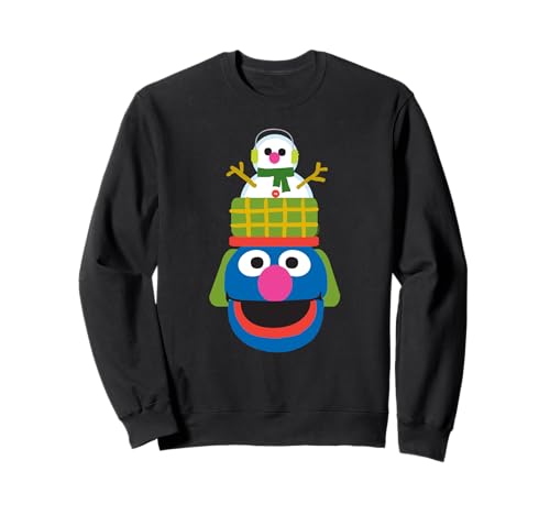 Sweat Sesame Street de Noël : pull Grover casse-noisette hiver