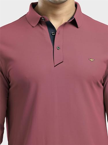 Image of STELLERS Men's Full Sleeve Polo T-Shirt | Feather Touch Feel | Odour Resistant | Wrinkle Free | Quick Dry | Stretchable | Lightweight | Anti-Static | UV Resistance | Anti-Microbial