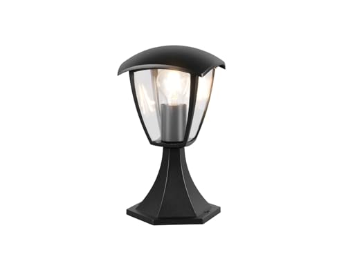 meineWunschleuchte Sockelleuchte Laterne aus Aluminium in Schwarz, Höhe 30cm