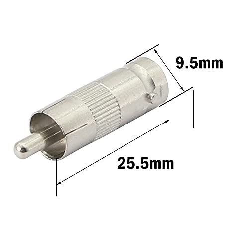 Adaptador BNC hembra a RCA macho para CCTV (5 unidades) miniatura 7