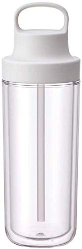 KINTO (キントー) トゥーゴーボトル 480ml ホワイト ストロー付き 軽量 水筒 食洗機対応 二重構造 20071