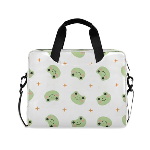 Bolso para laptop senya con diseño de rana verde miniatura 1