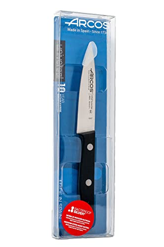 ARCOS Paring Knife 4 Inch Stainless Steel. Professional Knife for Peeling Fruits and Vegetable. Ergonomic Polyoxymethylene Handle and 100 mm Blade. Series Universal. Color Black - Image 6