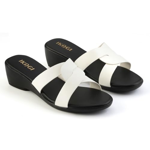 Image of IKAGI Sandal Fashion Wedding Casual Platform Wedges Slip-On Sandals For Womens & Girls