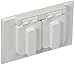 Morris 37012 Horizontal Duplex Receptacle 1-Gang Weatherproof Cover