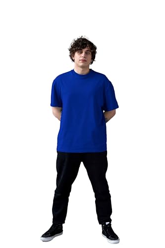 Image of Men's Teddy Oversized Printed Cotton Rich Round Neck Half Sleeves Tshirt