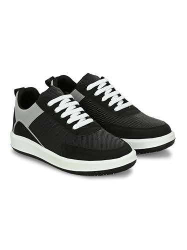 Image of STANPHORD Men Colourblock Chunky Sneakers | Synthetic Lace-Up Sports Casual Shoes | Rubber Sole | Streetwear Walking College Wear (TPBT 8011)