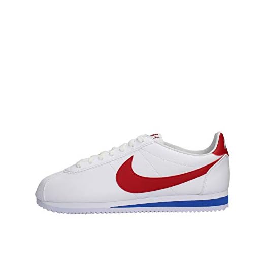 Nike Classic Cortez Leather, Zapatillas para Hombre, Blanco (White/Varsity Red-Varsity Royal 154), 40.5 EU