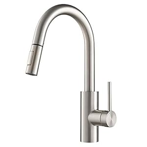 Kraus oletto single handle pull down kitchen faucet with quickdock top mount installation assembly in spot free stainless steel kpf 2620sfs  urban country home decor