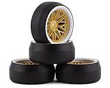 yeah racing 90mm desert lizard Für: 1/10 Drift Car Yeah Racing Spec D LS Rad Offset +6 Weißgold mit Reifen, 4 Stück für 1/10 Drift #WL-0088