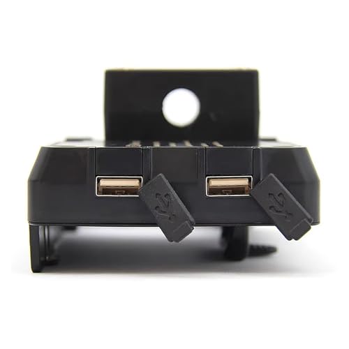 Support de navigation moto avec recharge USB et fixation clip 22mm