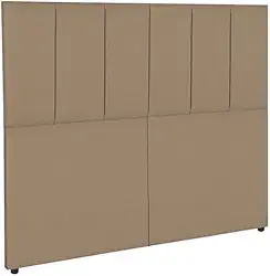 Kit Cabeceira com pé cama box 0,90 (Solteiro) Cores e Modelos (Bege, Dubai)