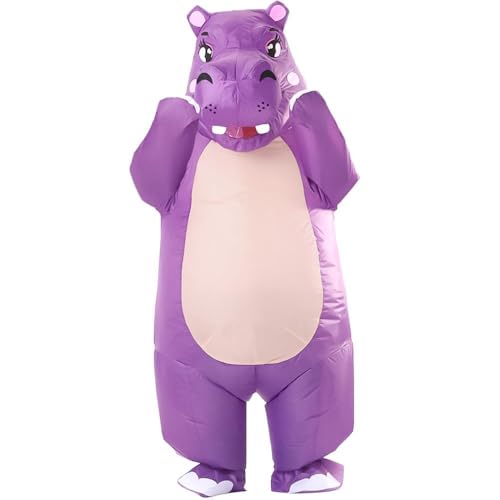 Yeffute Inflatable Costume For Adult Blow up Hippo Costume Funny Halloween Suit Party Fancy Dress up