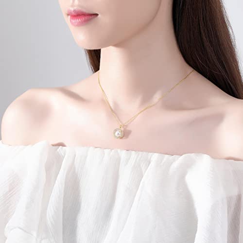Collier en argent Sterling 925 avec perle d'exception