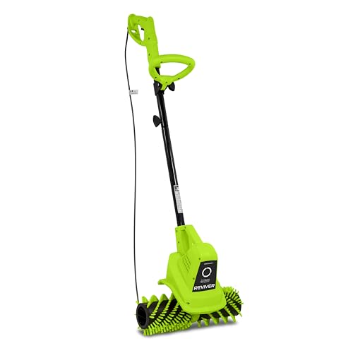 GreenSweep Reviver - Artificial Grass/Turf Power Brush for cleaning...