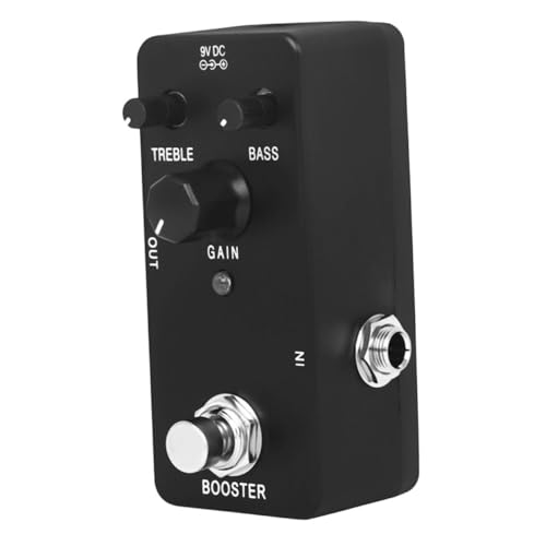 Pédale effet de guitare électrique booster avec alimentation pour basse