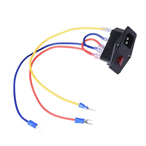 3d Printer Power Outlet Module with Fuse 15a 110/220v