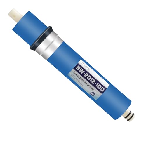 Reverse Osmosis Membrane 100 GPD 11.75x1.75 RO Membrane Water Filter Replacement Fits Standard for Under Sink RO Drinking Water Filter Filtration Purifier System