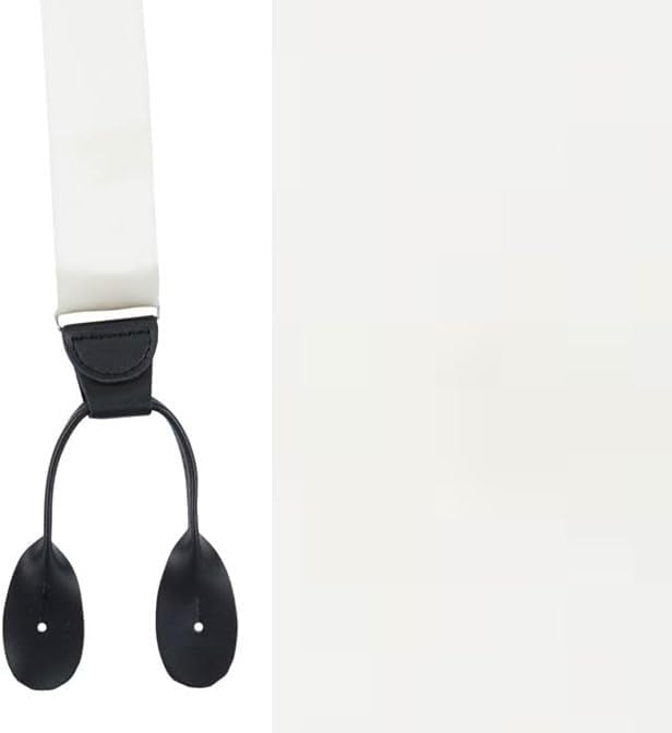 Image of HOLD'EM Tuxedo Suspenders Formal Black 100% Silk Made in USA Button Suspenders for Men Wedding Tux Suspenders for Men