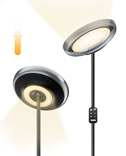 Floor Lamp, Double Side LED 4 Color Temperatures and Brightness