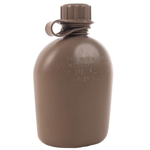 Rothco Cantimplora Plástica de 3 Piezas de 1 Cuarto - Botella Ligera para Camping y Supervivencia al Aire Libre, Marrón Coyote miniatura 2