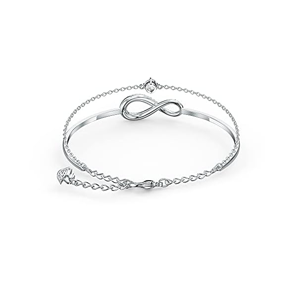 SWAROVSKI Women's Infinity Crystal Jewelry Collections, Rhodium & Rose Gold Tone Finish