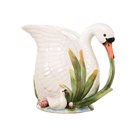 FORLONG Hand-painted Swan Water Pitcher Cover