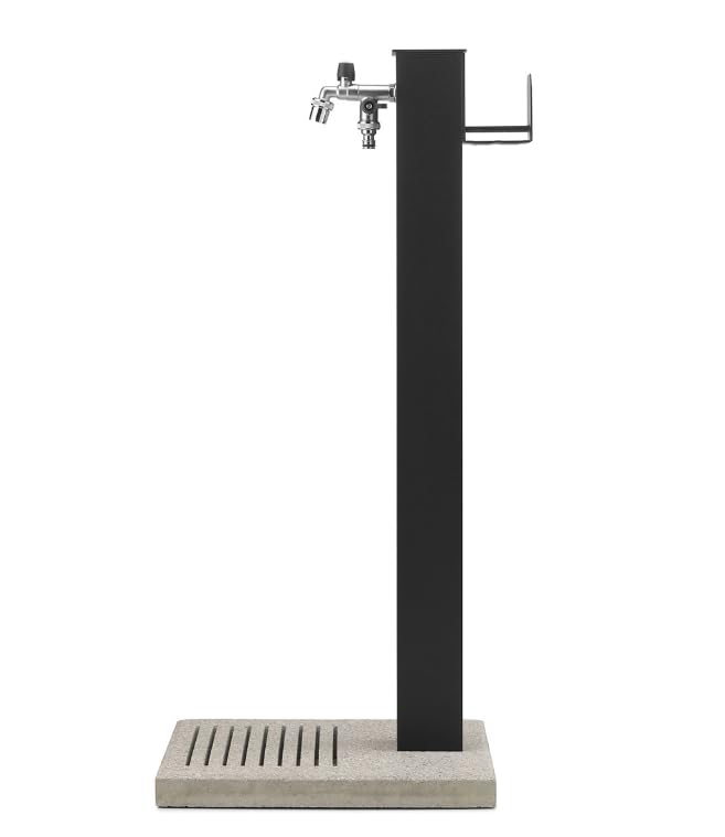 BELFER FONTAINE À COLONNE AVEC BASE ET PORTAGOMME 42/QRRB