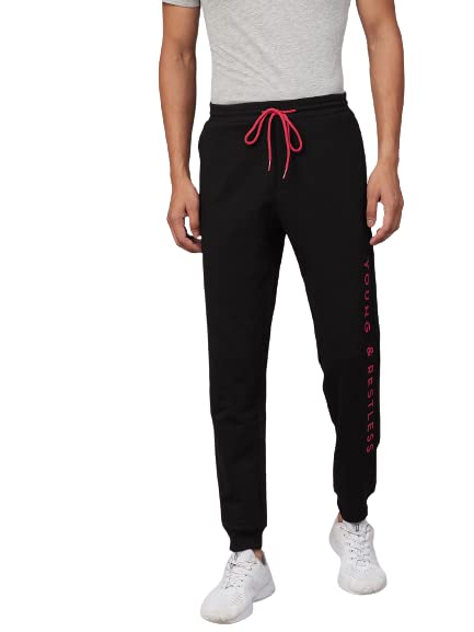Image of Spykar Men's Mid Rise Regular Casual Trousers