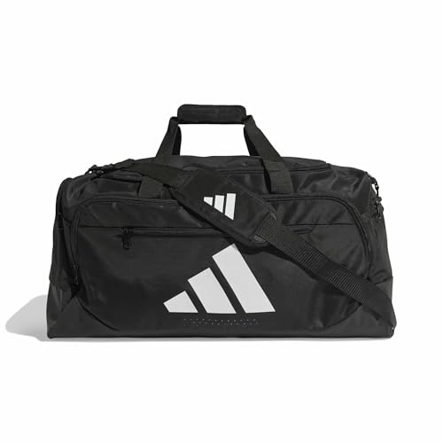 adidas Unisex   Adulto Training Defender Duffle Bag Medium, Black/White, One Size