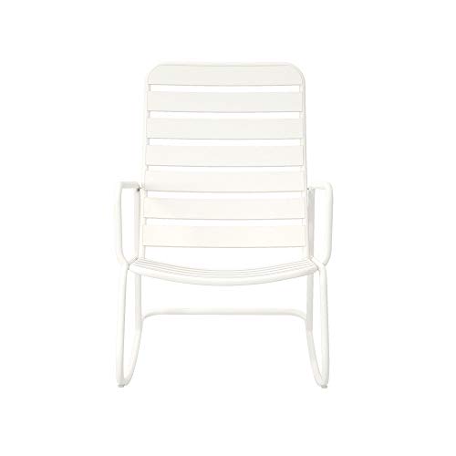 Novogratz 88065Wht1E Poolside Roberta Outdoor Rocking Chair, White #TOP24