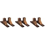Zaunzubehör für Zäune, Basiszubehör, Gartenzaun, Basiszubehör, Holzzaun-Basis-Set, Zaunzubehör, Hofzaunständer, Halterung, Holzzaunständer, Zaunständer, Zaun-Basis-Set, 6 Stück
