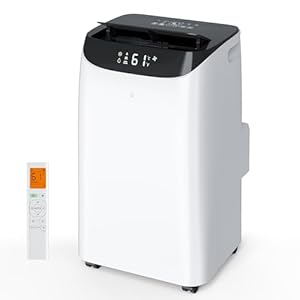 Inverter 16000BTU Portable Air Conditioners with Remote, Free Stand Cooling Portable AC Unit for Room up to 800 sq.ft, with Dehumidifier & Fan, Dual Hose, Quiet Sleep Mode(45dB), Windows Kit