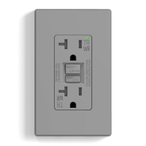 Prise électrique extérieure GFI contre les coupures et défauts de terre