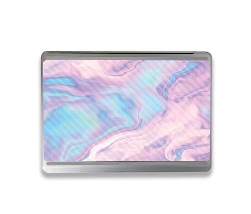 Image of MightySkins Carbon Fiber Skin Compatible with Microsoft Surface Laptop Studio 2 (2023) Full Wrap Kit - Pastel Wave | Protective, Durable Textured Carbon Fiber Finish | Easy to Apply | Made in The USA