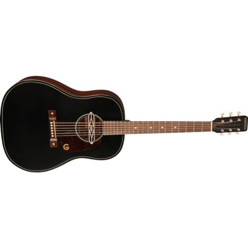 Gretsch Jim Dandy Series DELTOLUXE DREADNOUGHT Acoustic Guitar, Black TOP by Gretsch - Image 4